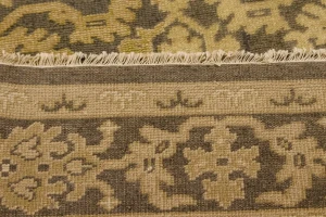 Dark Brown Transitional Floral 6X9 Oriental Rug