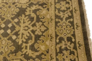 Dark Brown Transitional Floral 6X9 Oriental Rug