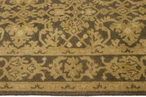 Dark Brown Transitional Floral 6X9 Oriental Rug