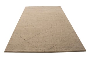 Cream/Beige Geometric Modern 6X9 Moroccan Style Oriental Rug