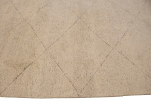 Cream/Beige Geometric Modern 6X9 Moroccan Style Oriental Rug