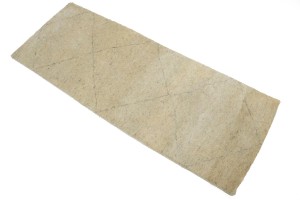 Beige Geometric Modern 2X5'5 Moroccan Style Oriental Rug