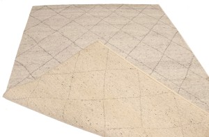 Cream Geometric Modern 6X9 Moroccan Style Oriental Rug