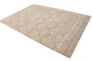 Cream Geometric Modern 6X9 Moroccan Style Oriental Rug