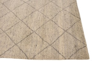 Cream Geometric Modern 6X9 Moroccan Style Oriental Rug