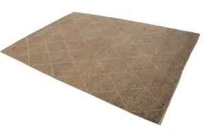 Khaki/Beige Geometric Modern 6X9 Moroccan Style Oriental Rug