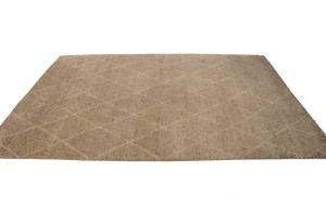 Khaki/Beige Geometric Modern 6X9 Moroccan Style Oriental Rug