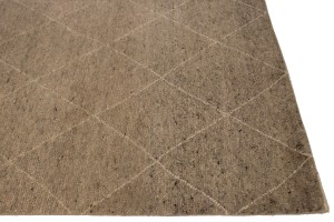 Khaki/Beige Geometric Modern 6X9 Moroccan Style Oriental Rug