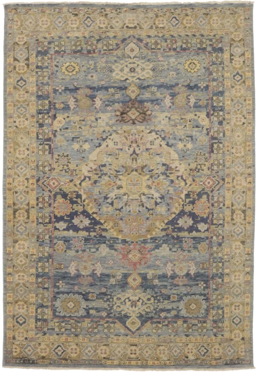 Multicolored Modern 6X9 Heriz Serapi Oriental Rug