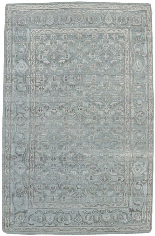 Gray Floral 5X8 Modern Oriental Rug