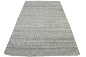 Greige Transitional Geometric 5X8 Oriental Rug