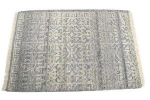 Cream Gray Geometric 2X3 Modern Oriental Rug
