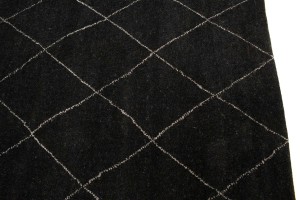 Black Geometric Modern 8X10 Moroccan Style Oriental Rug