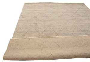 Beige Geometric Modern 8X10 Moroccan Style Oriental Rug