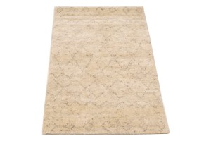 Beige Geometric Modern 2X3 Moroccan Style Oriental Rug