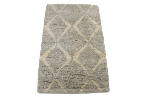 Greige Geometric Modern 2X3 Moroccan Style Oriental Rug