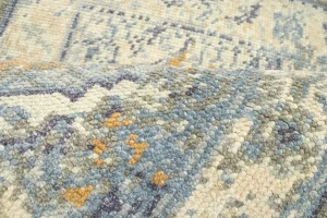 Muted Distressed Heriz 2X3 Transitional Oriental Rug