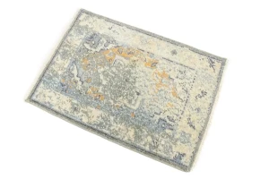 Muted Distressed Heriz 2X3 Transitional Oriental Rug