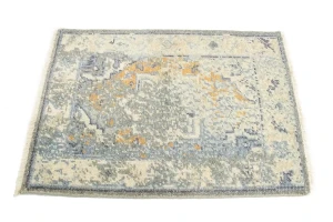 Muted Distressed Heriz 2X3 Transitional Oriental Rug