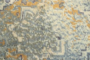 Muted Distressed Heriz 2X3 Transitional Oriental Rug