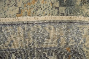 Muted Distressed Heriz 2X3 Transitional Oriental Rug