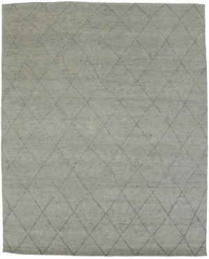 Greige Geometric Modern 8X10 Moroccan Style Oriental Rug