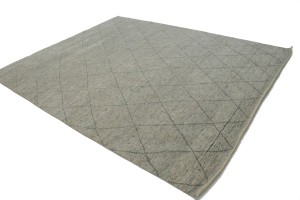 Greige Geometric Modern 8X10 Moroccan Style Oriental Rug