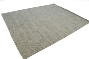 Greige Geometric Modern 8X10 Moroccan Style Oriental Rug