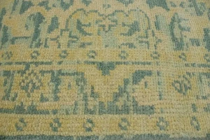 Green Transitional Floral 5X8 Oriental Rug