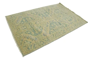Green Transitional Floral 5X8 Oriental Rug
