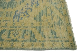 Green Transitional Floral 5X8 Oriental Rug