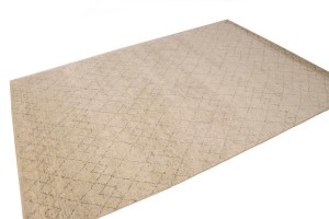 Beige Geometric Modern 6X9 Moroccan Style Oriental Rug