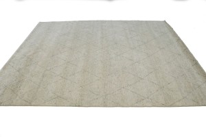 Greige Geometric Modern 8X10 Moroccan Style Oriental Rug