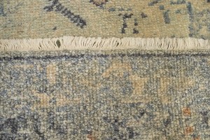 Muted Distressed Heriz 2X3 Transitional Oriental Rug