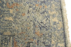 Muted Distressed Heriz 2X3 Transitional Oriental Rug