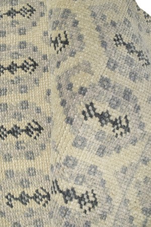 Muted Beige Floral 2X3 Chobi Oushak Oriental Rug