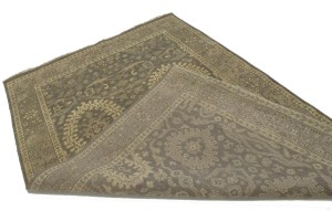 Brown Floral 5'7X8'5 Transitional Oriental Rug