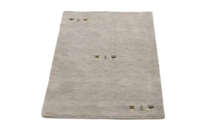 Gray Tribal 2X3 Gabbeh Modern Rug