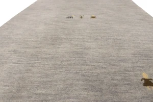 Gray Tribal 2X3 Gabbeh Modern Rug