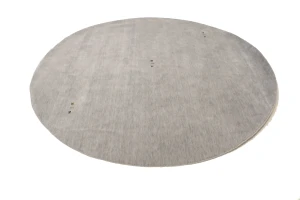 Gray Tribal 8X8 Gabbeh Modern Round Rug