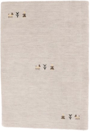 Greige Tribal 2X3 Gabbeh Modern Rug