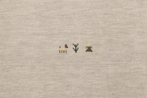 Greige Tribal 2X3 Gabbeh Modern Rug