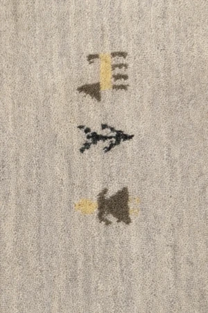 Greige Tribal 6X9 Gabbeh Modern Rug