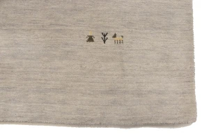Greige Tribal 9X12 Gabbeh Modern Rug
