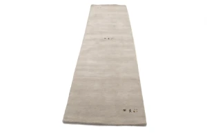 Greige Tribal 3X12 Gabbeh Modern Runner Rug