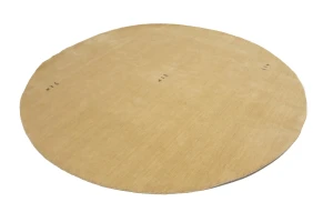 Cream Tribal 8X8 Gabbeh Modern Round Rug