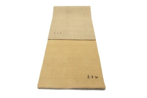 Cream Tribal 3X10 Gabbeh Modern Runner Rug