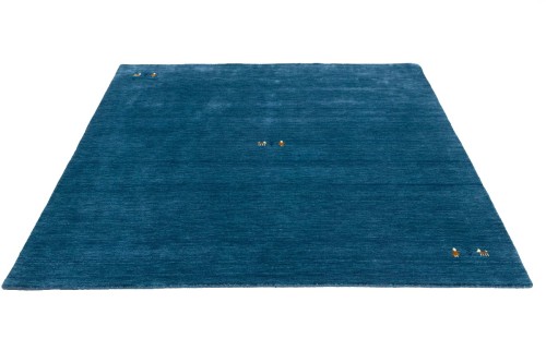 Steel Blue Tribal 8X8 Gabbeh Modern Square Rug