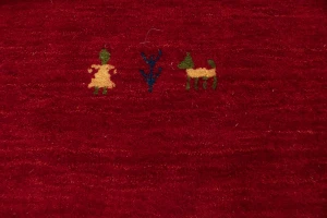Red Tribal 8X10 Gabbeh Modern Rug