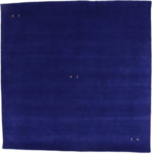 Royal Blue Tribal 8X8 Gabbeh Modern Square Rug